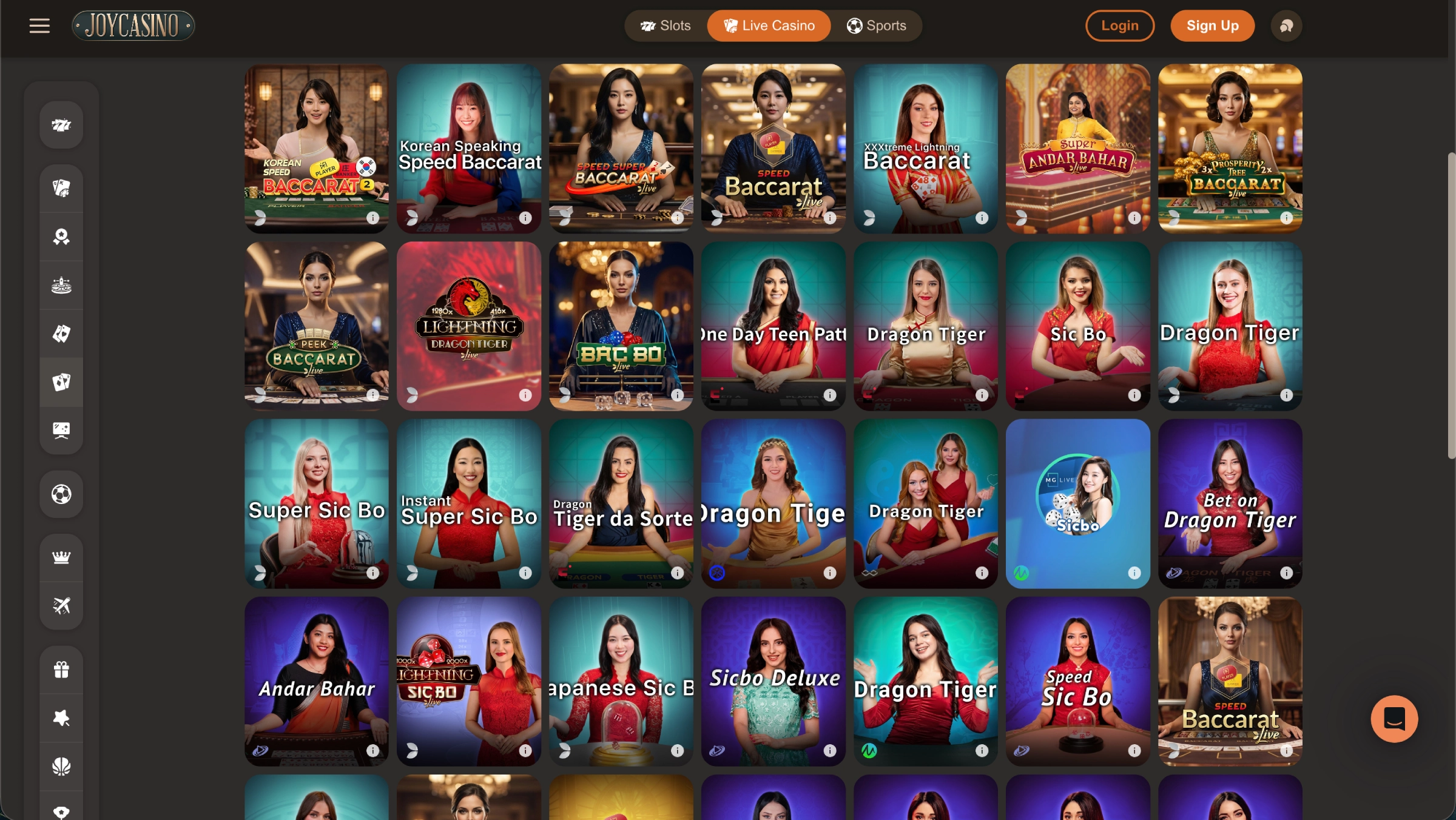 livecasino baccarat